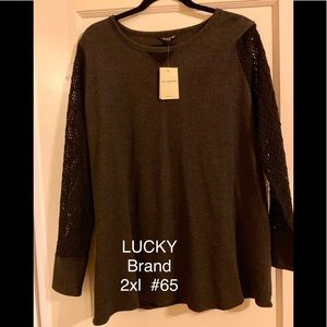 NWT Lucky Brand Long sleeve top.  #65